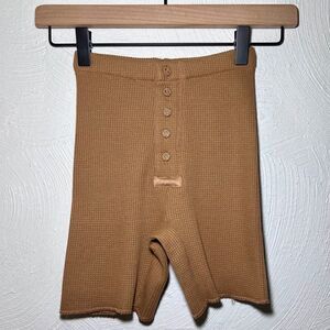 SKIMS Waffle Shorts in Camel